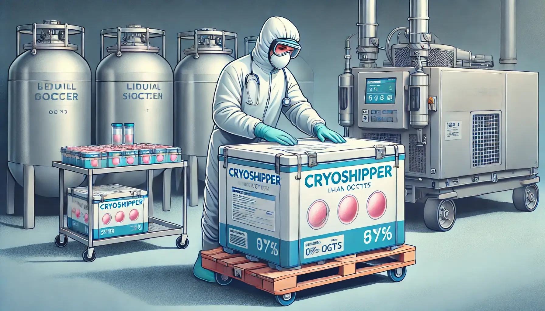 The Shipping Process of human eggs