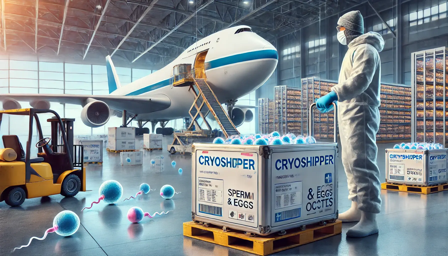 How sperms eggs are shipped internationally