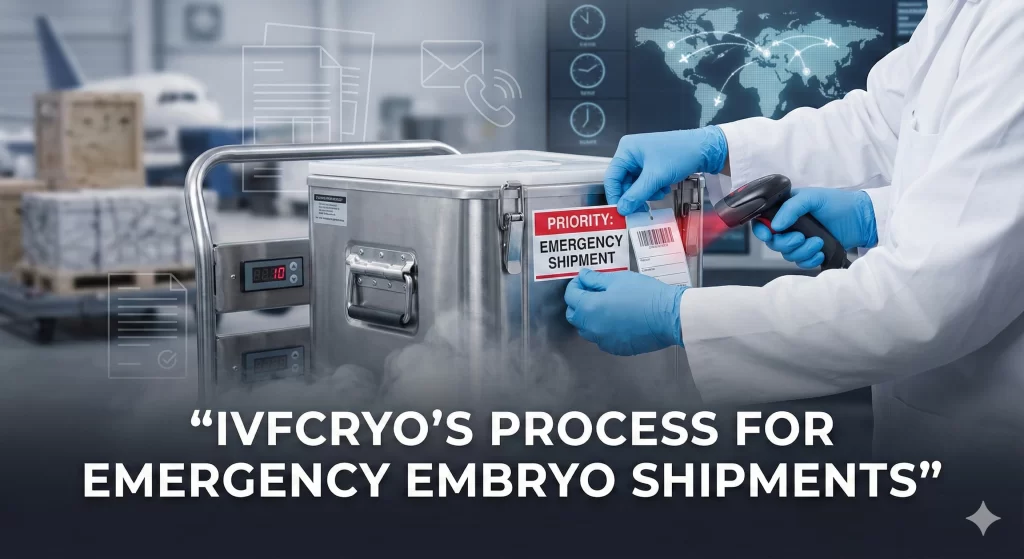 How We Handle Emergency Embryo Shipments | IVFCRYO Process & Support