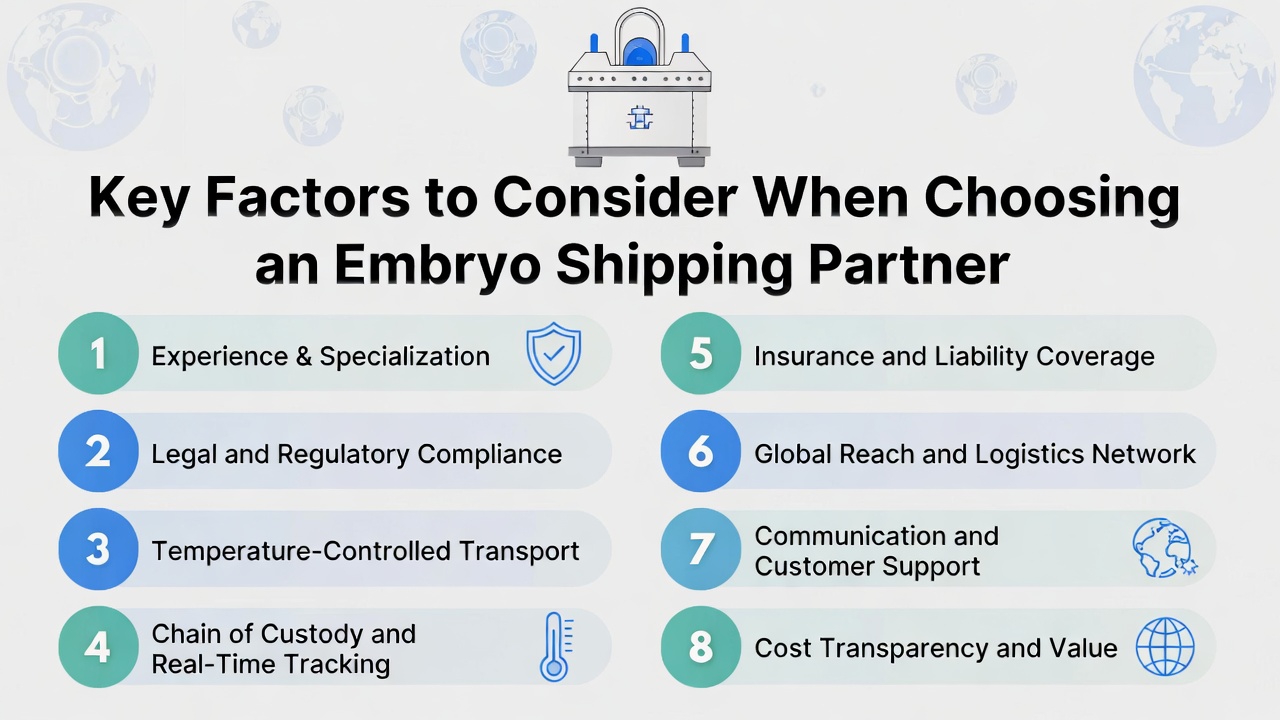 Key Factors to Consider When Choosing an Embryo Shipping Partner